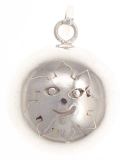 Pendant tone ball, laughing sun, 26mm
