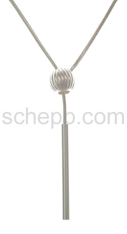Schlangen-Y-Kette mit Kugel, l�ngenverstellbar.