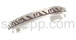 Bangle, abstract ornaments (Hopi style)