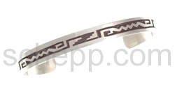 Bangle, abstract ornaments (Hopi style), narrow