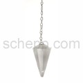 Pendel mit tropfenf�rmigem Bergkristall, Facettenschliff, mit Ke
