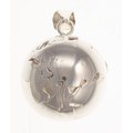 Pendant tone ball, globe, 26mm