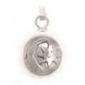 Pendant tone ball, sun and moon, 20mm