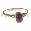 Ring, amethyst, oval, small