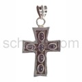 Pendant cross, amethyst