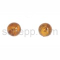 Ear stud, amber, small