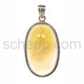Pendant, carnelian, oval