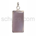 Anh�nger, Chalcedon, rechteckig