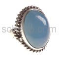 Ring, chalcedony, oval