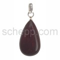 Pendant, heliotrope, drop shape