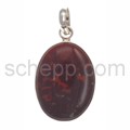 Pendant, heliotrope, oval