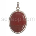 Pendant, heliotrope, oval