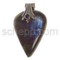 Pendant, labradorite, drop shape