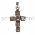 Pendant cross, labradorite