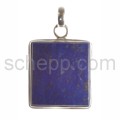 Pendant, lapis lazuli, square