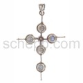 Pendant cross, moonstone