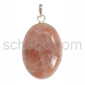 Anh�nger, Oligoklas/Sonnenstein, oval