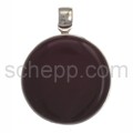 Pendant, onyx, round