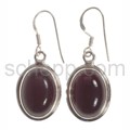 Ohrh�nger, Onyx, oval