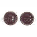 Ear studs, onyx, round