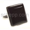 Ring with onyx, square