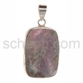 Pendant, mother-of-pearl shell, rectangular