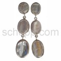 Ear stud with 3 links, mother-of-pearl