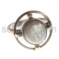 Ring mit Perlmutt, rund, klein