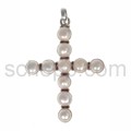 Pendant cross, pearls