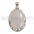 Anh�nger, Rosenquarz, oval