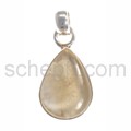 Anh�nger, gelber Rutil-Quarz, Tropfenform