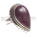 Ring mit Rubin, Tropfenform
