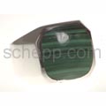 Seal ring with malachite, square