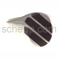 Seal ring with onyx stripes, oval