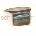 Seal ring with mother-of-pearl, rectangular