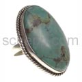Ring mit T�rkis, oval, gro�