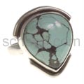 Ring mit T�rkis, Tropfenform