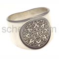 Ring with Aztec calendar
