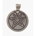 Amulet, pentagram with crescent moon
