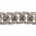 Curb bracelet, very wide, width 2.6 cm