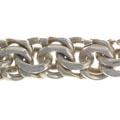 Curb bracelet, wide, width 2.4 cm
