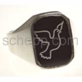 Seal ring peace dove, angular