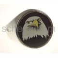 Seal ring eagle\'s head, round