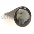 Seal ring eagle\'s head, round