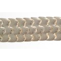 Link bracelet made of wave-like silver plates