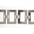 Link bracelet made of rectangular, broken silver plates