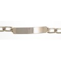 Link bracelet with engraving plate