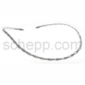 Choker, twisted silver wire