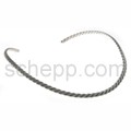 Choker, twisted silver wire