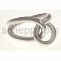 Ring made of silver wire, twisted
